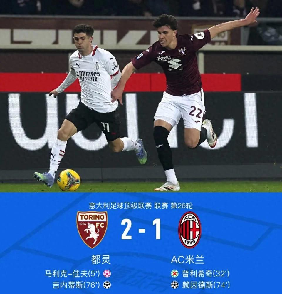包含AC米兰主场惨败，争冠希望一时渺茫的词条